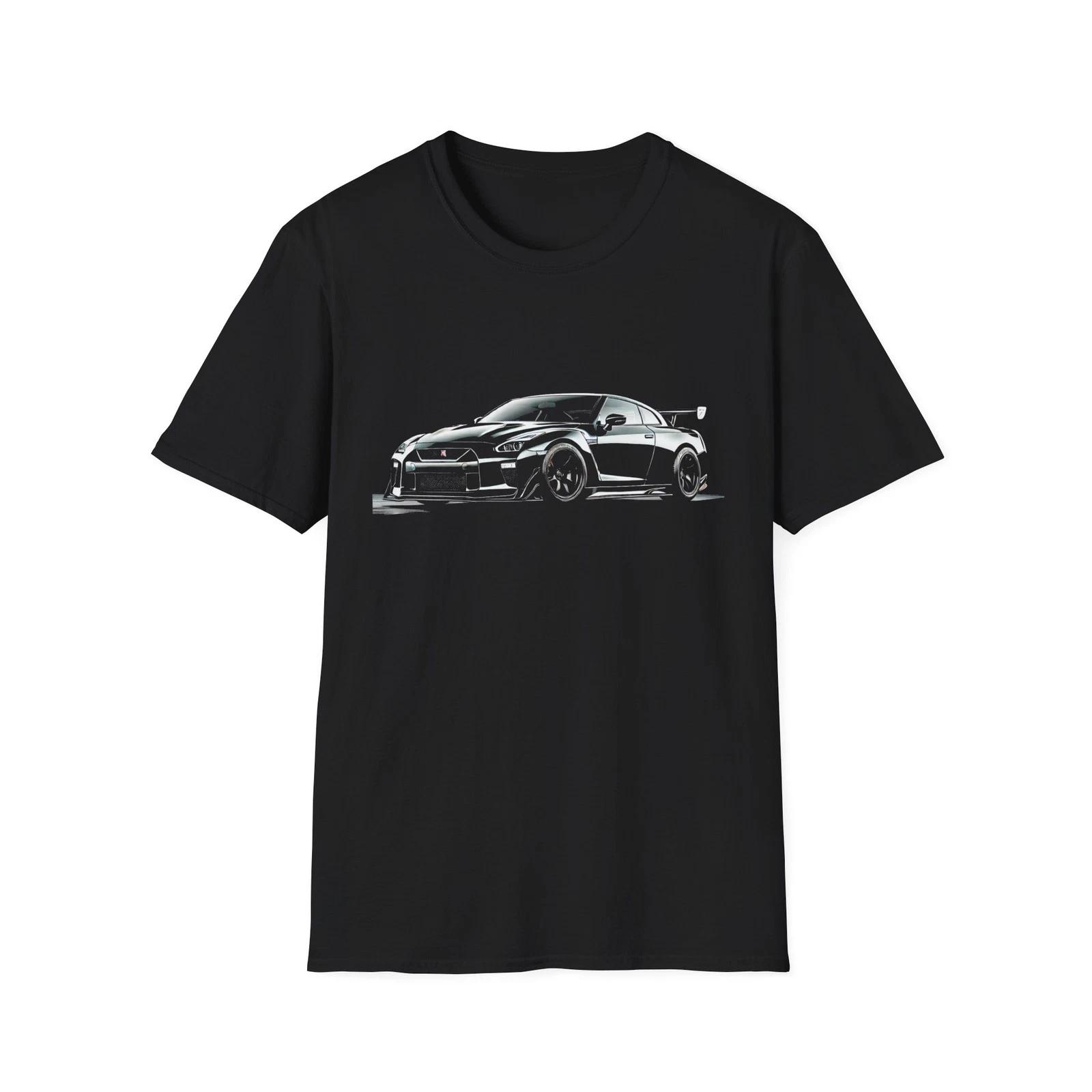 GT-R R35 T-Shirt – Black Godzilla JDM Supercar Graphic Tee for Car Enthusiasts S