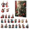 Backpack Charm Accessory Cat Advent Calendar, 24 Days Christmas Countdown Cute 2D Kitten Holiday 2026 Gift Box Ornaments for Party Tree Decor,