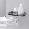 Single-Wall Bathroom Shelf with Wall-Mounted Holder for Storage of Bathroom Supplies