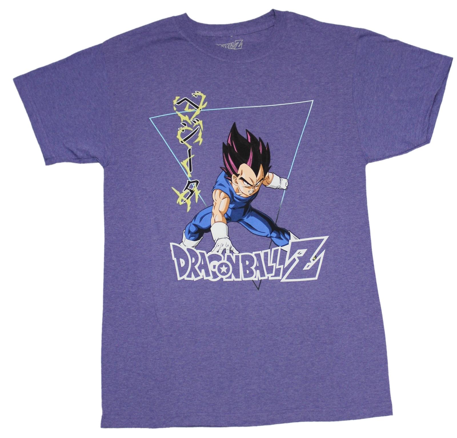 Dragon Ball Z New Adult T-Shirt - Vegeta Power Stance Triangle Image L