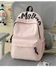 Schoolbag new Japanese ins style female student embroidered schoolbag simple large capacity lightweight backpack campus commuter backpack