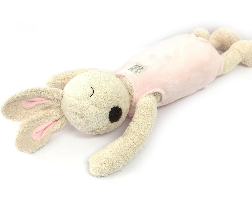 Lying Down Rabbit Body Pillow with Large Stuffed Soothing Color [Angelicate] Clothes, Animal, (pink)