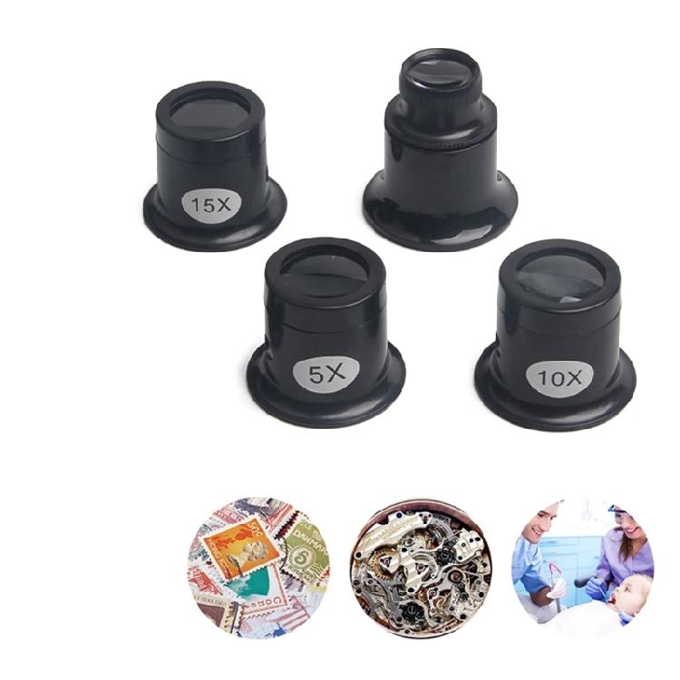 Magnifying Loupe Jewelry Jewelers Pocket Magnifier Loop Eye Glass 5X 10X 15X 20X