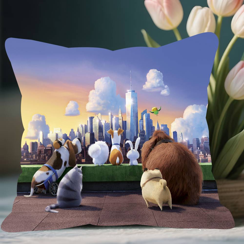 Подушки S-Secret Life Of Pets Подарки Предметы интерьера для дома и офиса Спальня Диван Автомобильная наволочка 45x45см 12x12Inch