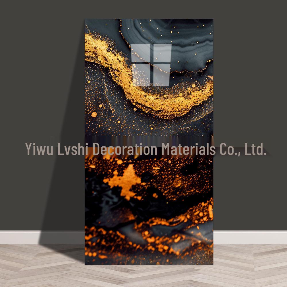 Waterproof Marble Imitation Tile Wall Sticker for Kitchen Renovation - Oil & Moisture Resistant, Self-Adhesive Decor.