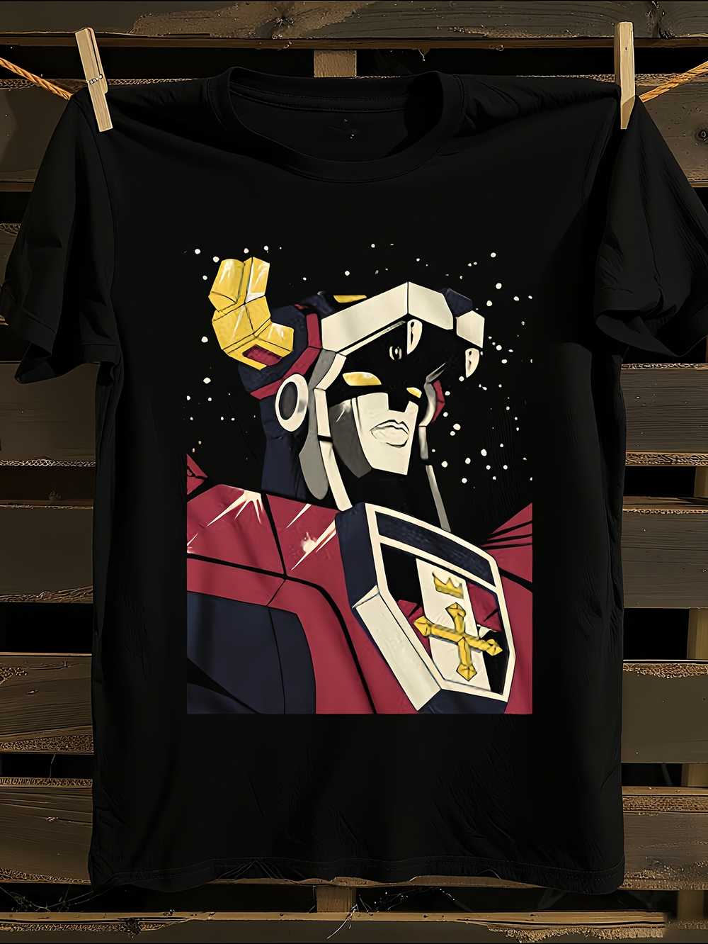 

Вольтрон Космический Черный Аниме Графическая Футболка Мужская Футболка Женские Футболки с Принтом Букв Короткий Рукав Футболка Повседневная Уличная Футболка Топ XL