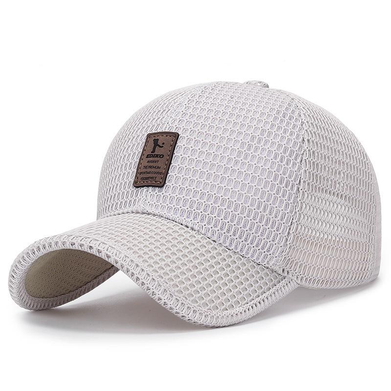 Korean Style Trendy Unisex Mesh Baseball Cap - Sun Protection Shade Hat & Fishing Duckbill Cap