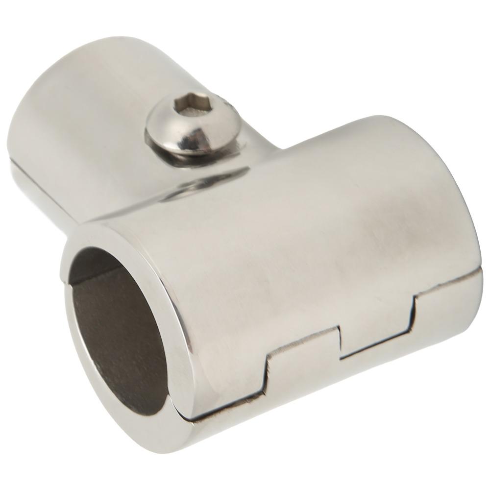 25mm Tube Boat Hand Rail Fitting 90 Degree 3 Way Hinged Tube Fitting Tee Split Connector  Yachts