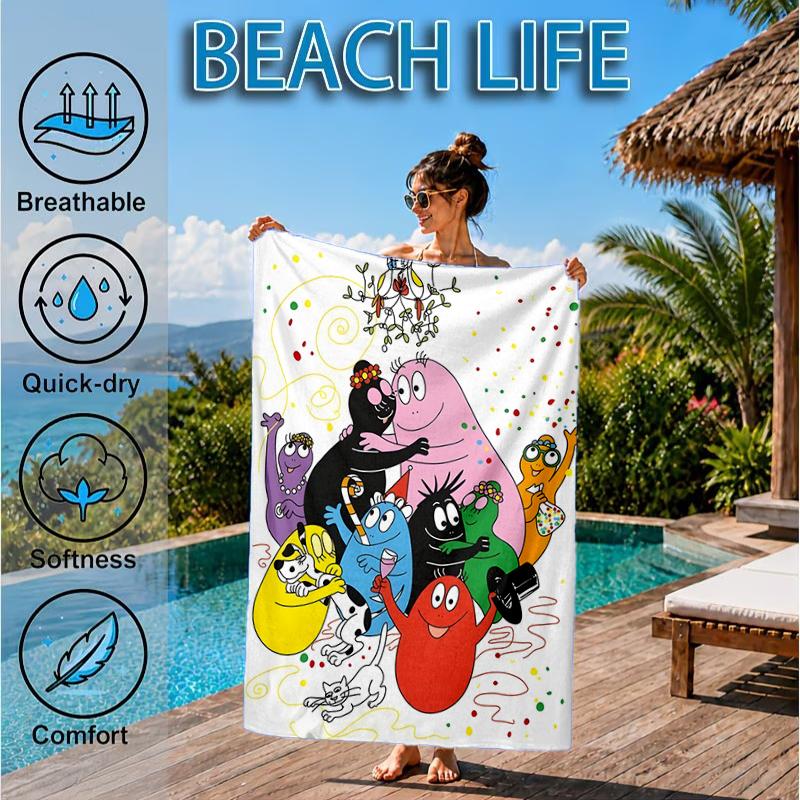 Happy Birthday Bar-bapa Beach Towel, Microfiber Beach Towel, Perfect For Pool, Beach, Travel, Home Decor Beach Party Fan gifts