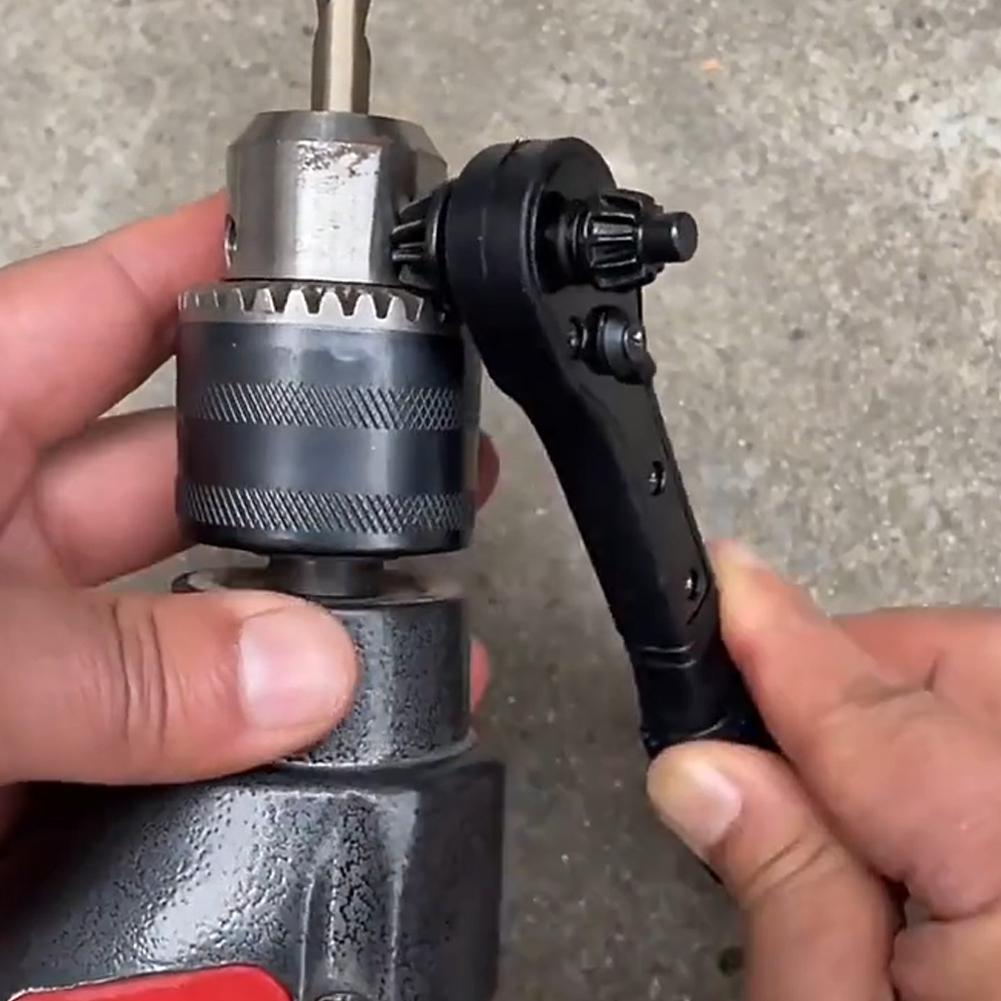 3-in-1 Ratchet Drill Chuck Key Wrench Universal Chuck Key Replacement Tool Quick Disassembly Three-jaw Key Drill Accessories