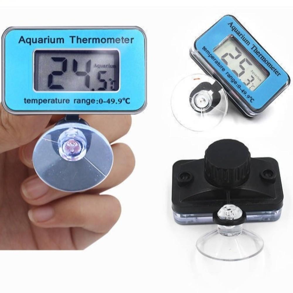 Suction Cup Mounting Aquarium Thermometer Waterproof Water Temperature Meter  Aquariums