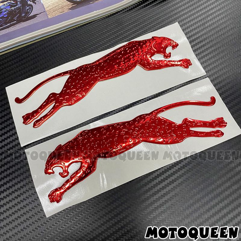 3D Leopard Motorcycle Car Styling Label Emblem Gas Fuel Tank Pad Decoration Decals Stickers For Kawasaki Harley BMW Suzuki