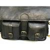 Messenger Shoulder Laptop Briefcase Travel Bag Men Black Leather Vintage