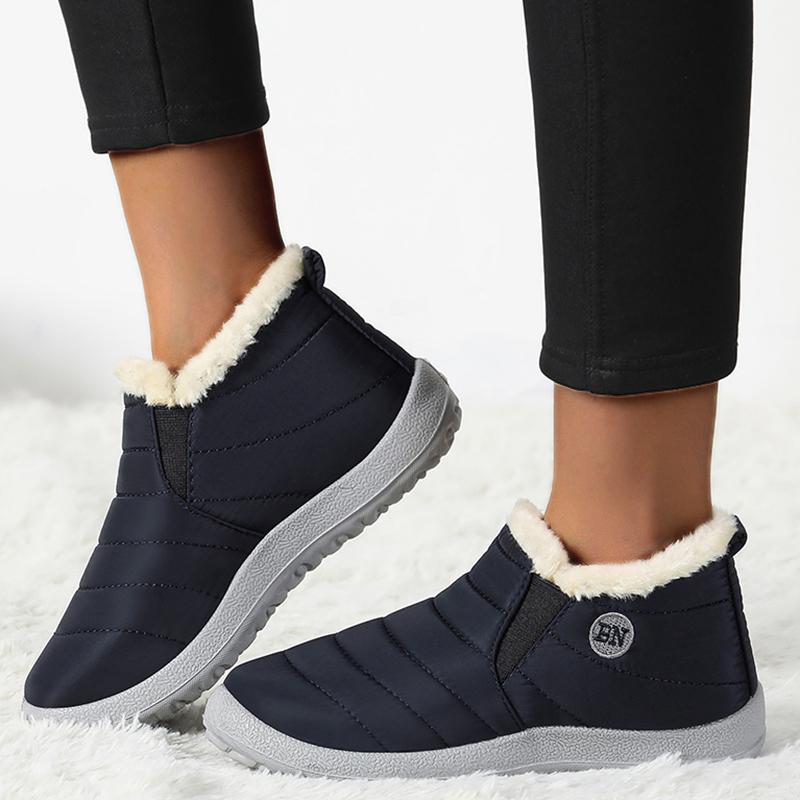Breathable Men Winter Boots Fashion Ankle Shoes Men Sneakers Waterproof Winter Unisex Slip On Sneakers Soft Mens Casual Shoes