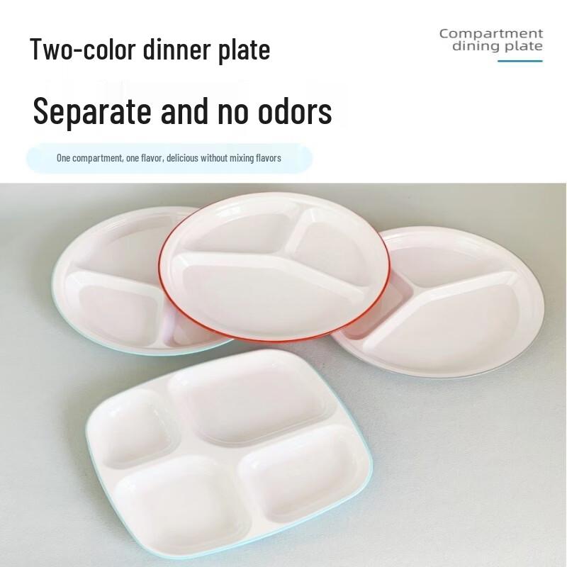 Assiettes repas compartimentées en mélamine DISHJOY