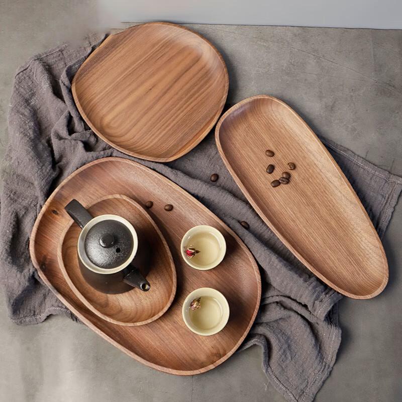 HA Walnut Wood Multi-functional Serving Tray
