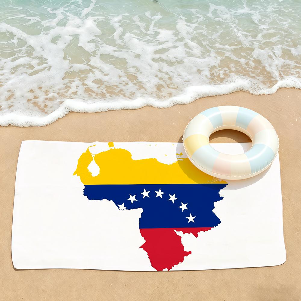 Nation Flag V-Venezuela Towel Drying Bath Towel Applicable To Light Swimming Camping Yoga Beach Out