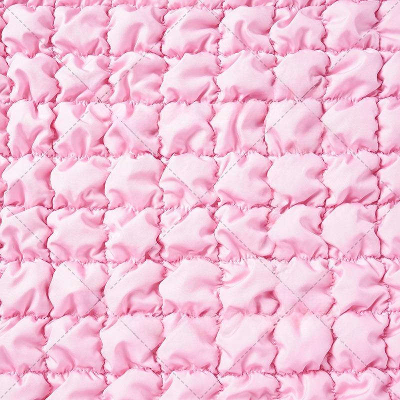 Elastic Checkered Quilted Embroidered Fabric Spring Yarn-spun Cloud Bag Cotton Fabric DIY Pet Clothing, Hand Warmer Treasure Bag