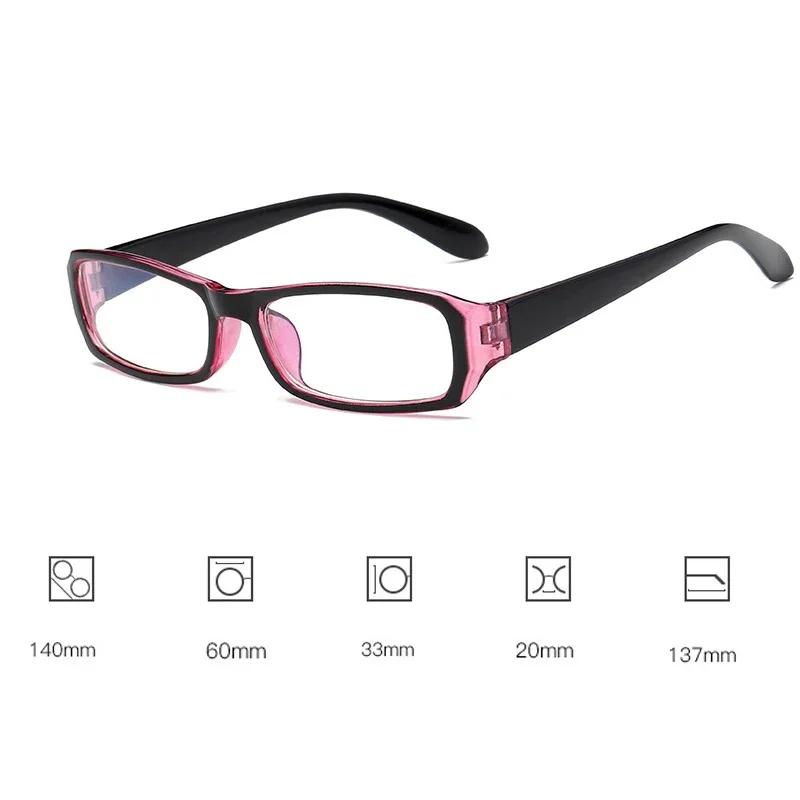 Optical Anti Radiation Spectacle Eyeglass Retro Unisex Anti-blue Light Short-sighted Glasses Vintage Square Frame Myopia Glasses