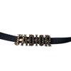 Used Christian Diorchoker black/gold Nylon/metal Women
