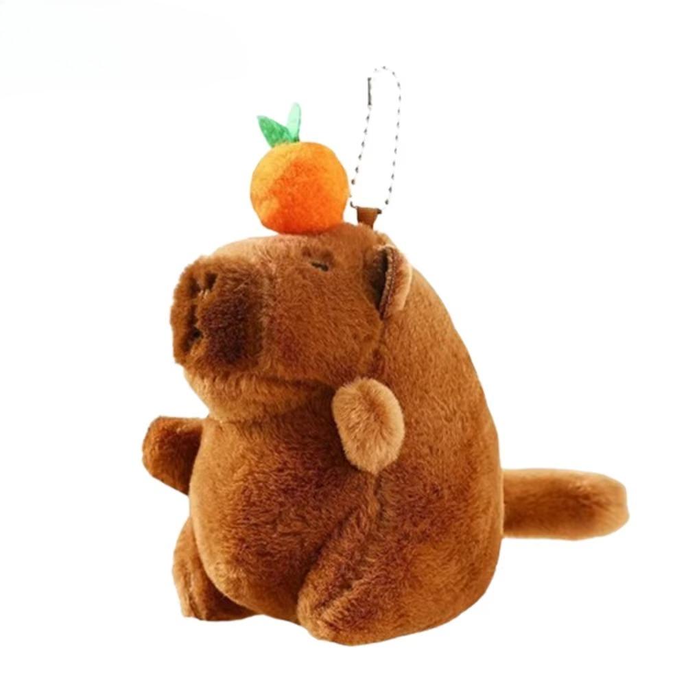 1-20PCS Spit Bubble Capybara Plush Keychain Capybara Pendant Plush Toy Bag Pendant Doll Gift Pendant Cute Car Keychain