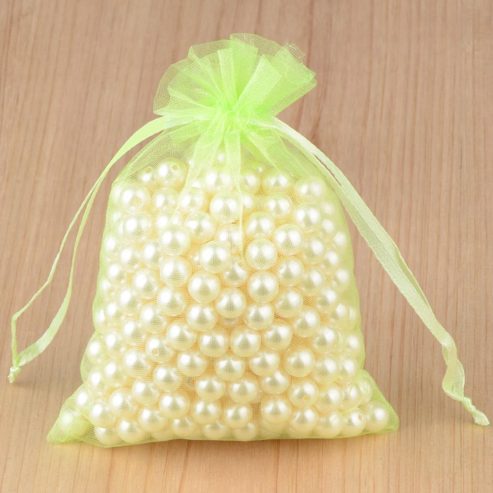 50pcs/lot 7x9cm Drawstring Organza Bags, Good Quality For Candy And Jewelry Packaging