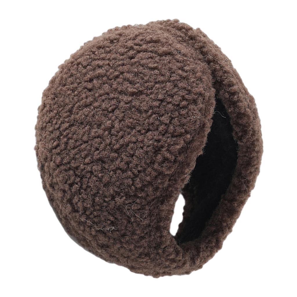 Winter Teens Fleece Ear Warmer Elastic Windproof Solid Color Earmuff Adult Unisex Winter Cycling Skiing Supplies