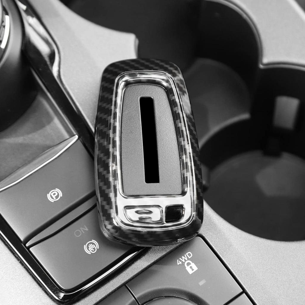 Hoolcar Key Fob Cover Case Key Holder Shell Remote Control Smart Key Fob Protector Compatible with 2018-2024 Ford F150 Explorer, 2021-2024 Ford