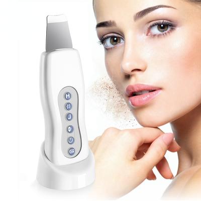 Ultrasonik Cilt Scrubber Titreşim Yüz Spatula Siyah Nokta Remover Yüz Scrubber Kürek Temiz Kavitasyon Peeling Yüz Germe