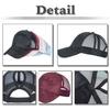 Cap Hat Mesh Camouflage Cross Net Sports Outdoor Men Women CZ976 [White Fang] (Black)