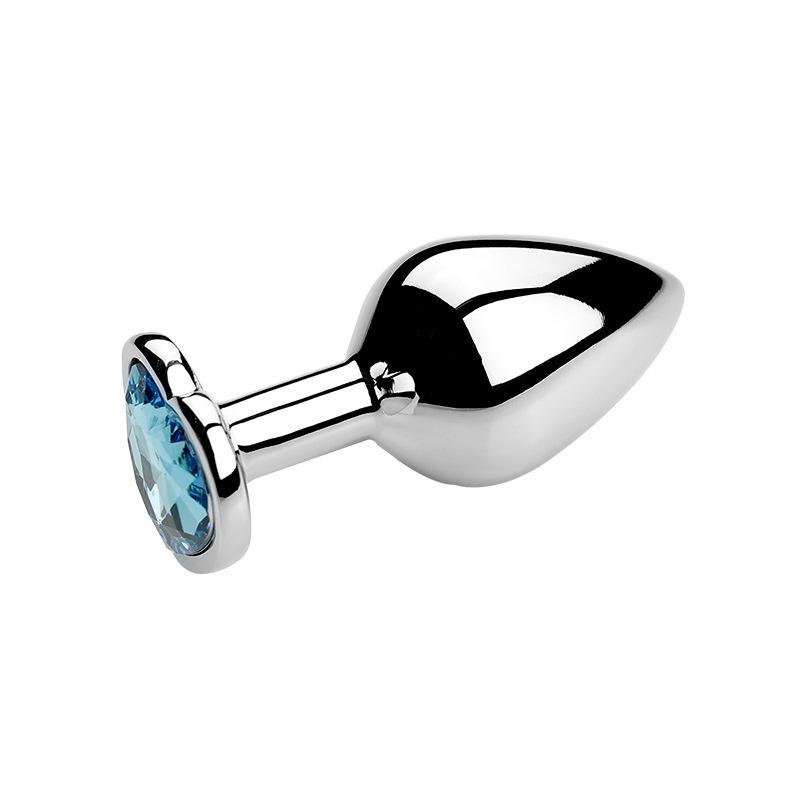 Heart-Shaped Metal Anal Plug - Prostate Massager & Dilation Toy for Adults