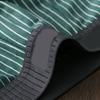 Men Boxer Underwear Mid-rise Striped Print Patchwork Color Thin Shorts Briefs Quick Drying U-convex Panties