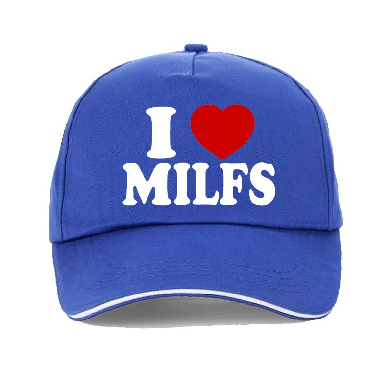I Love MILFS I Heart Hot Moms Print baseball cap Casual Unisex Women hat adjustable summer Trucker hats gorras