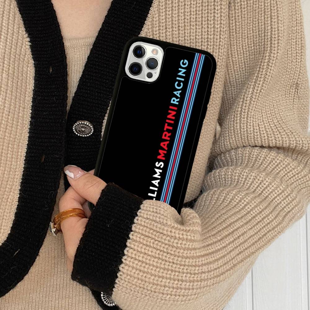 MartiniES Racing Handyhülle Für IPhone 17 16 15 14 13 12 11 Pro Max Plus PC+TPU Stoßfeste Rückabdeckung