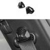 2PCS Seat Belt Adjustment Carbon Fiber Fit For Ford Mustang 2015- Cover Trim