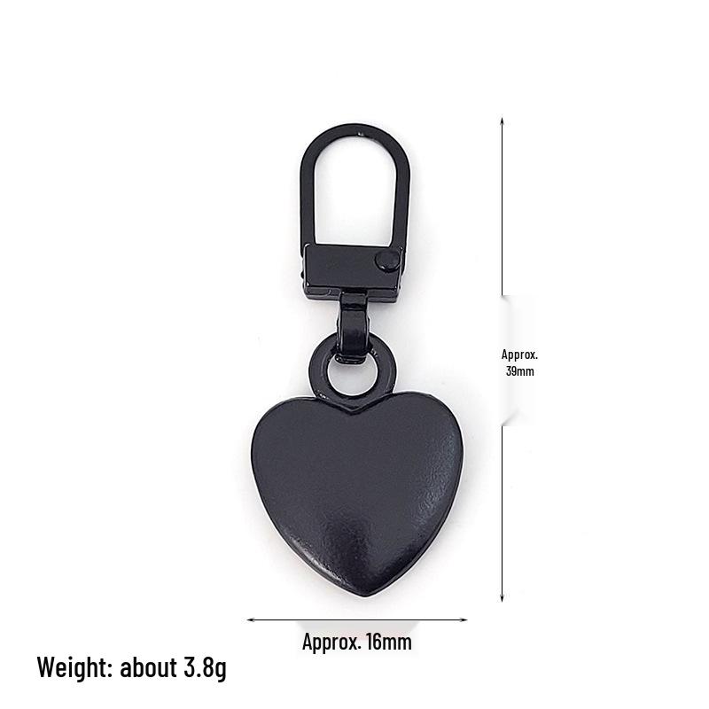 Detachable Metal Zipper Pull Tab Accessory for Bags, Shoes, and Clothes Repair