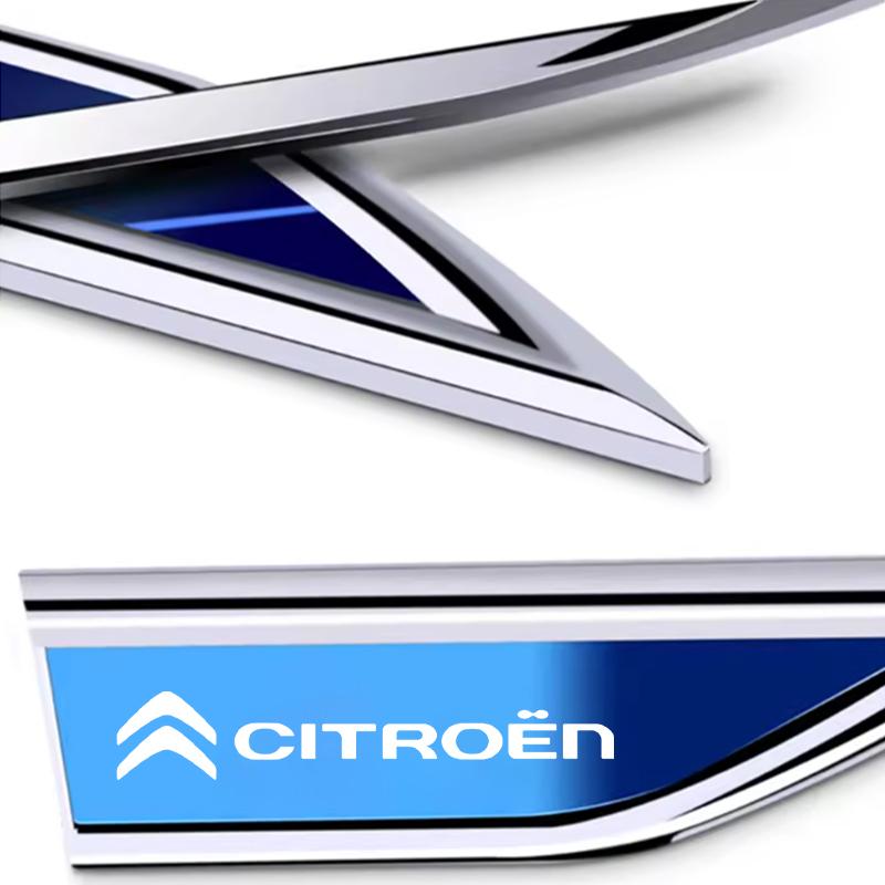 2ks Nálepky emblému odznaku nože na boční blatník auta pro Citroen C1 C2 C4 C5 C3 C4L C8 Berlingo Xsara Picasso Příslušenství