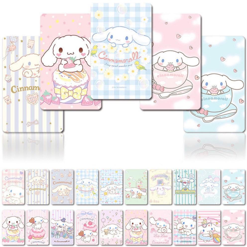 Sanrio Card Cover Sticker Cinnamoroll Cute Character Photo Pocahontas Bus Card Sticker Set of 10