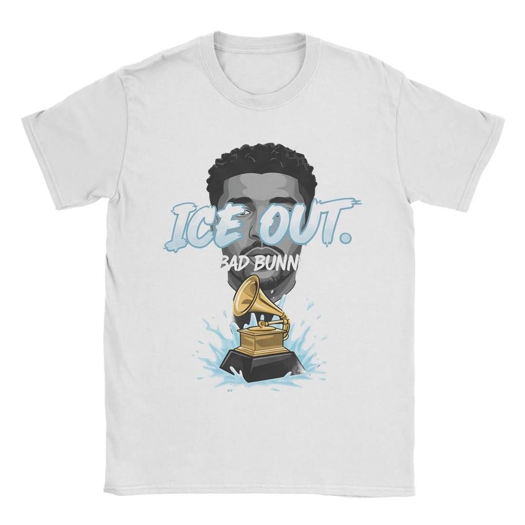 Ice Out Bad Bunny Printed TShirt Unisex Cotton Women And Men Comfortable Famous Fashion Cotton TShirt Apparel