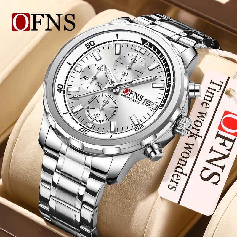 Oufanni Men's Waterproof Luminous Quartz Chronograph Watch