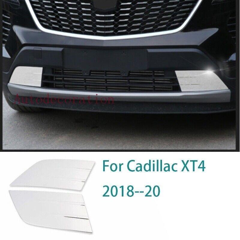 Front Lower Mesh Grille Grill Panel Trim Chrome Steel For Cadillac XT4 2018-2020