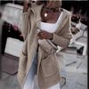 Women's Hooded Patchwork Knit Cardigan with Pockets 2025