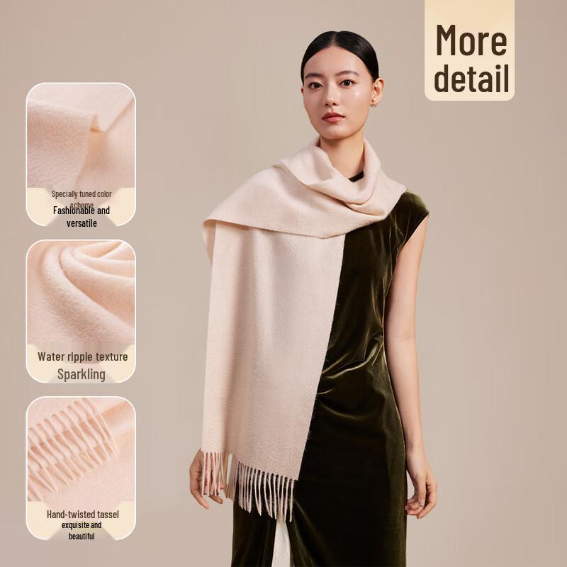 Shanghai Story Women s 100% Cashmere Autumn/Winter Scarf 180x30cm (with fringes)
