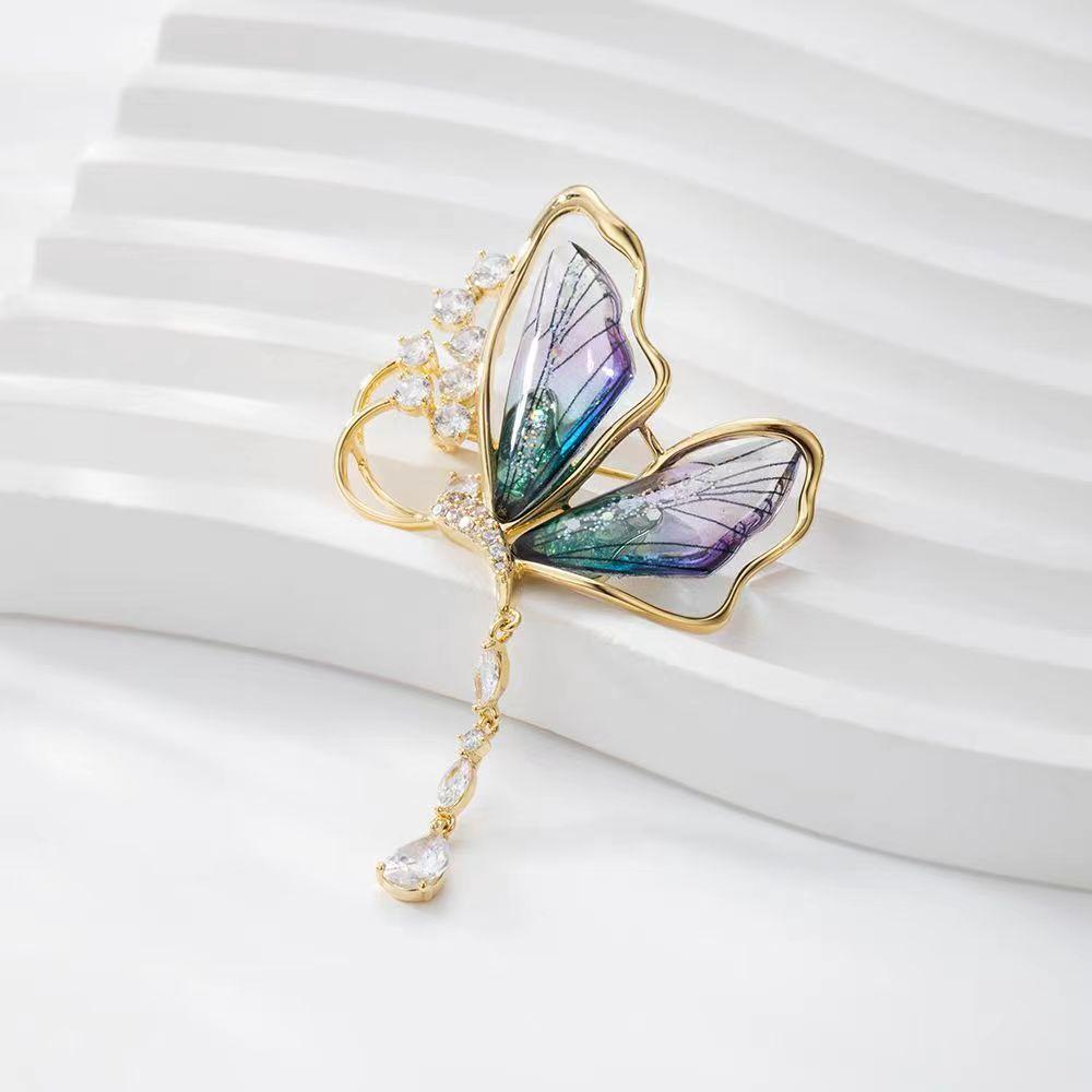 Fashion Corsage Brooch High-End Female Anti-Light Butterfly Brooch High-End Niche Corsage