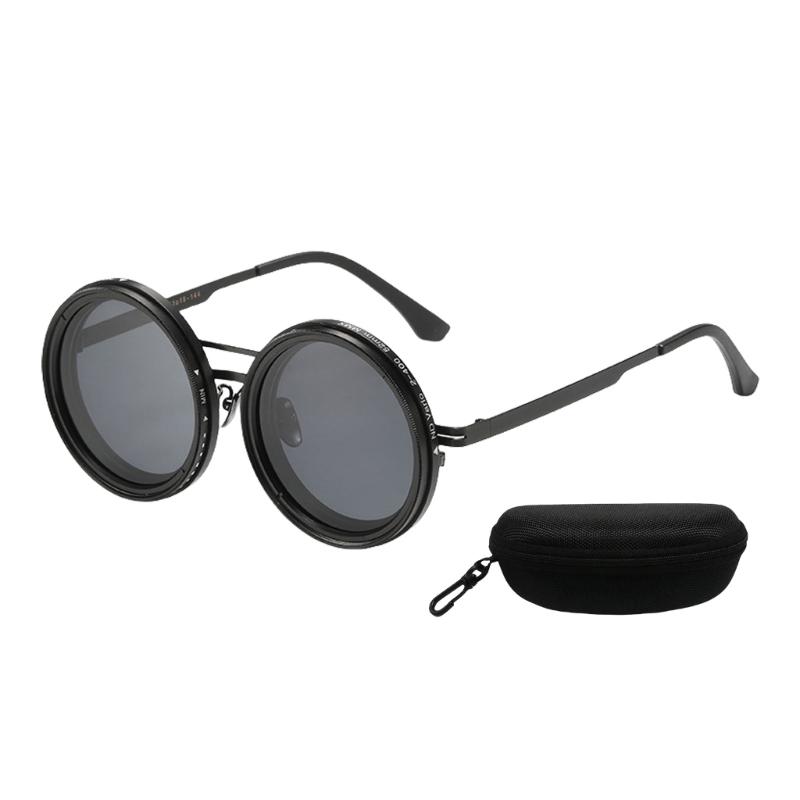 

Adjustable Sunglasses Tinted Eyewear Round Polarized Sunglasses Outdoor Fishing Glasses Gift for Women and Men