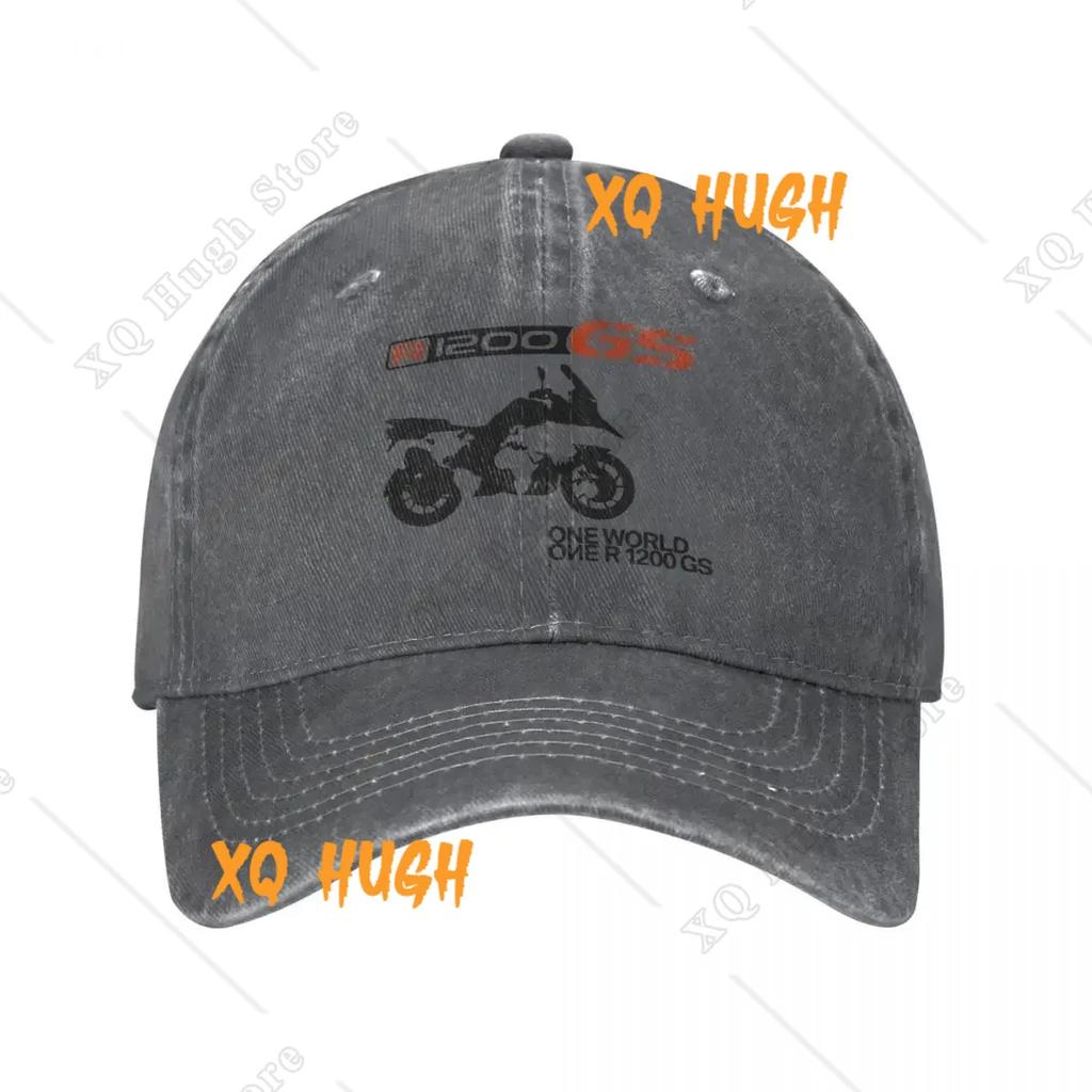 GS World Map Summer Cap Hats Dad Baseball Caps Casual Motocross Race Baseball Hat Washed Denim Outdoor Casquette