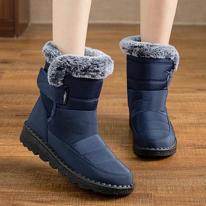 Snow Boots Women Flat Women Shoes Waterproof Women's Boots Keep Warm Shoes For Women Fashion Platform Winter Boots Botas Mujer