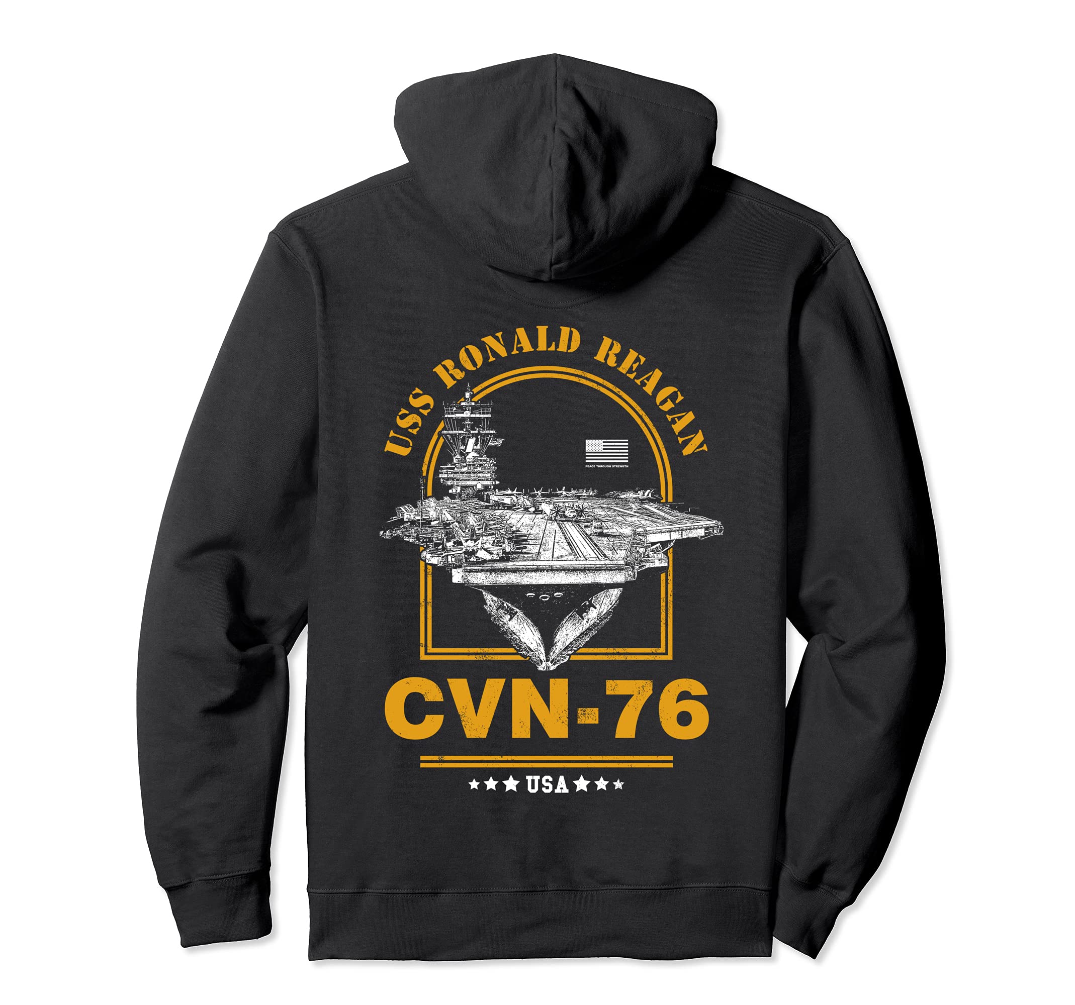 US Navy aircraft carrier Ronald Reagan Ronald Parker CVN-76 (USS Reagan) чёрный