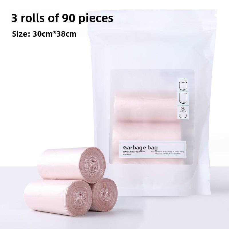 Car Interior Durable Disposable Waste Bag With Thickened Pe Material For Pet Waste Disposal Rose Gold 3 Pack