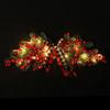 New 70cm Christmas Wreaths Artificial Red Berries Door Swag Hanging Plaid BowKnot Xmas Garlands Door Ornaments